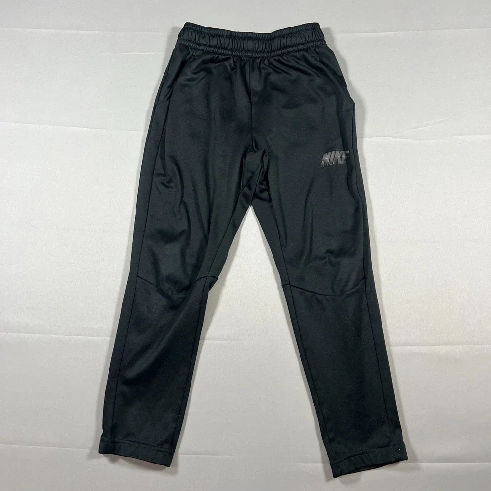 Nike Therma Fit Outfit Set Kids Medium Black Gray Swoosh Logo Kangaroo‎ Pockets